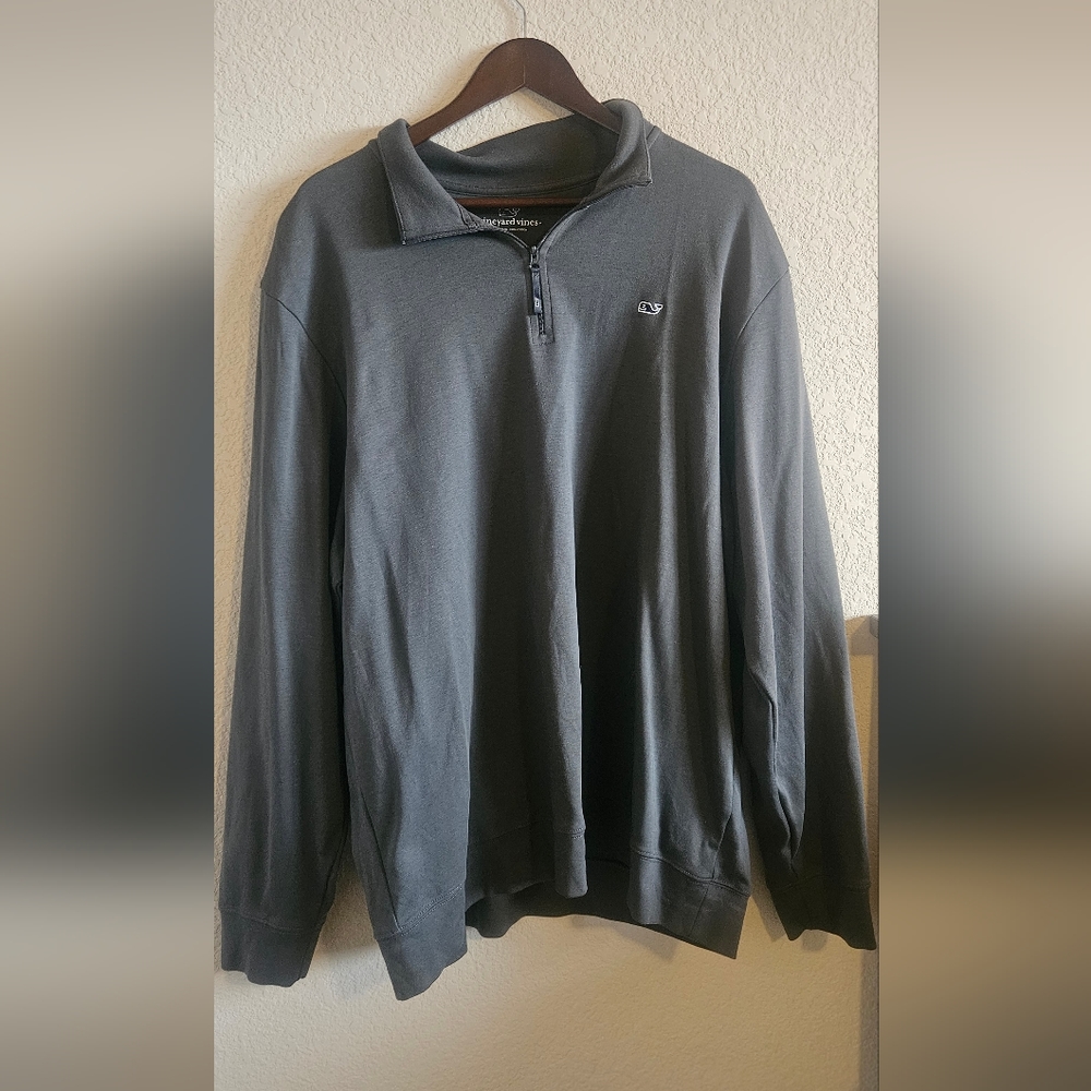 Vineyard Vines charcoal gray polo